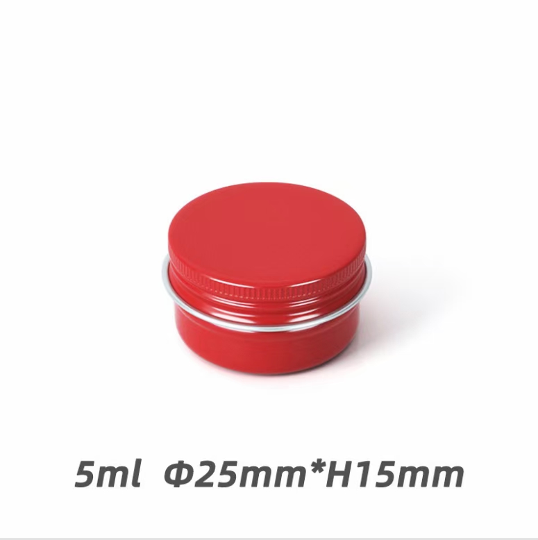 Aluminum cosmetic jar Candy tin cans Flat Tins With Rolled Edge Covers