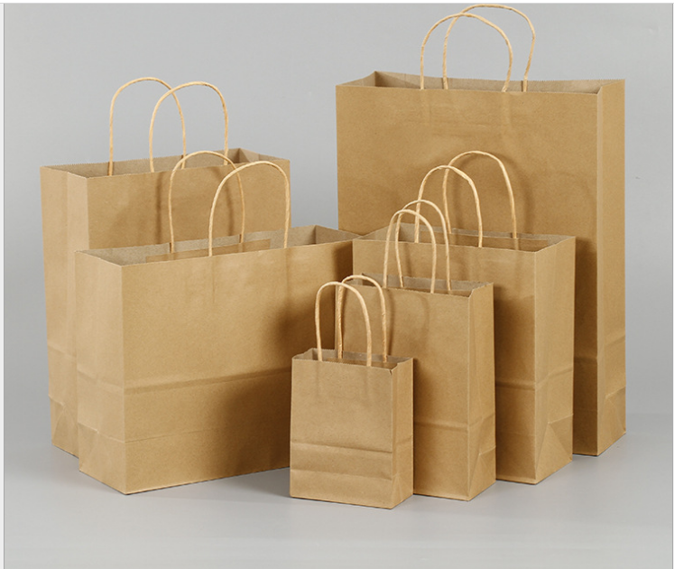 Custom Kraft Paper Bags Print With Handles 