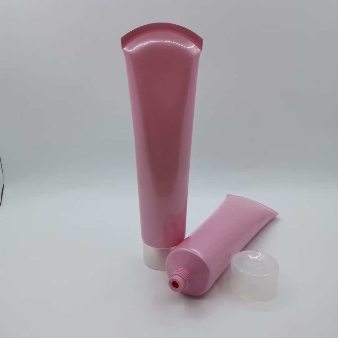 Fan shaped tail personal care cleaning tube PP Lotion Tube with Screw Cap