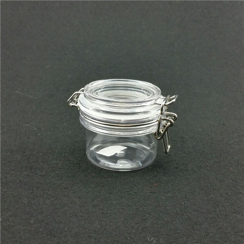 60ml Plastic Bath Salt Wire Bale Jar with Hinged Lids - copy