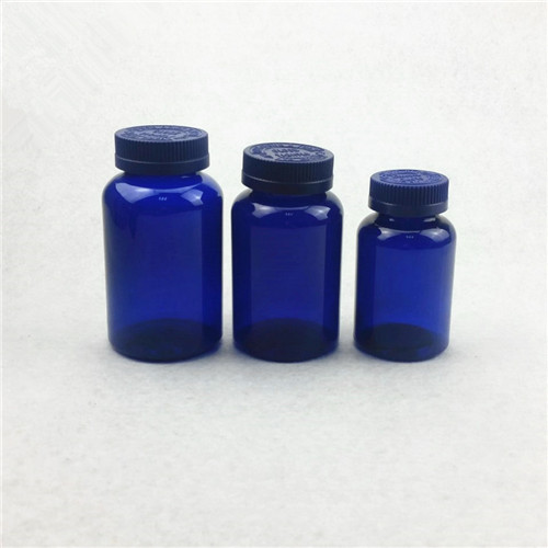 Cobalt Blue PET Tall Packer Bottle with 38mm Neck (Cap Sold Separately)