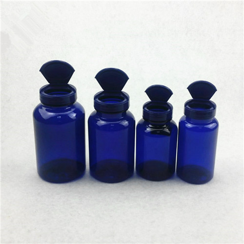 150cc Food Grade plastic medicine capsule pill bottle with flip top cap Plastic pill bottles