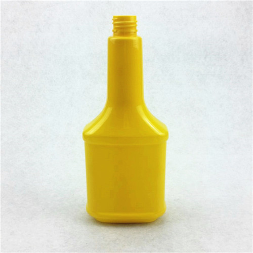 12oz Long Neck Yellow PET Antifreeze Bottle with Screw Cap Grease Bottle