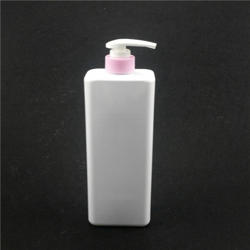 30oz PET plastic bottles  plastic square shampoo bottles with pump 900ml Person care square bottle 