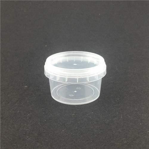 200ml plastic Clear Safe Lock Container  easy open food jar Food Grade environmentally friendly PP plastic food packaging box 