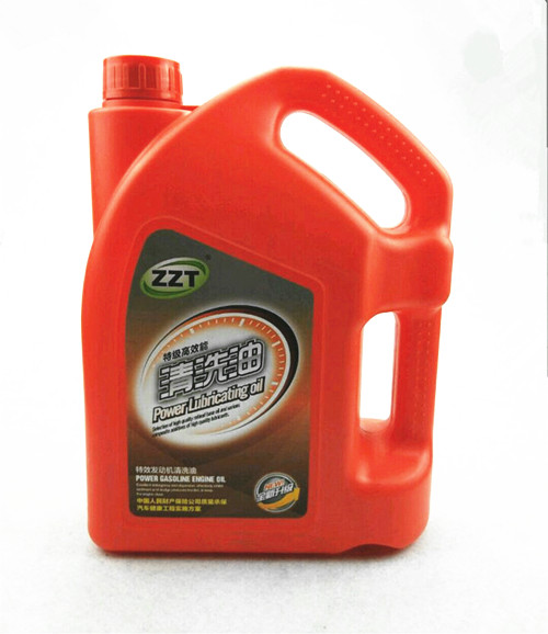 4 liter HDPE engine Lubricant Shell bottle Plastic Bottle with Handle Suitable 