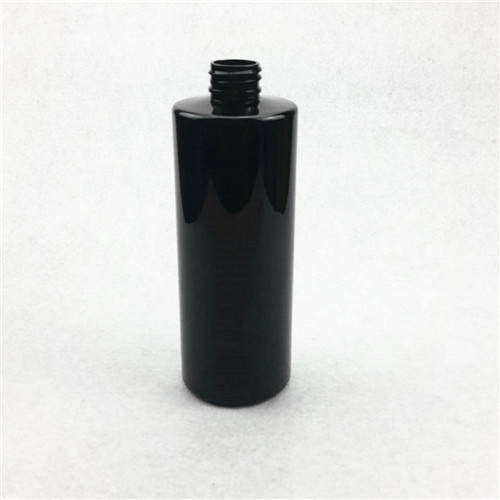 400ml Amber transparent color lotion PET Cylinder Bottle with 24410 Neck