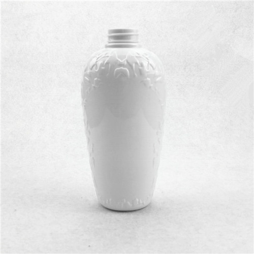 High Quality 15oz custom plastic bottles White printed PET plastic shampoo bottle