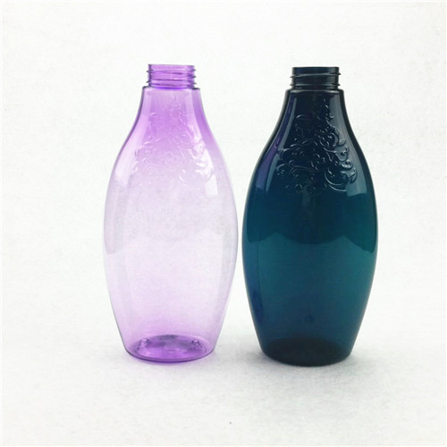 500ml PET Purple shampoo plastic bottles 