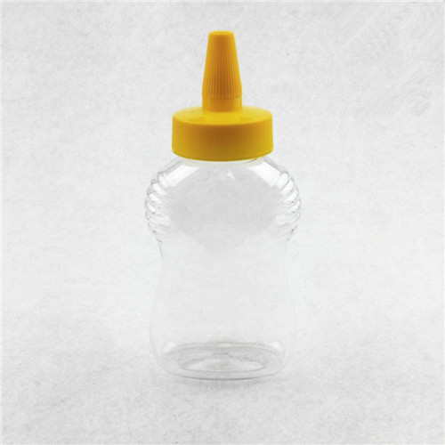 Food Grade 500g plastic Honey Bottle with tip top cap PET transparent squeeze bottle