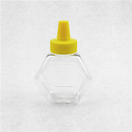 Food Grade 280g PET plastic Honey Bottle with tip cap 