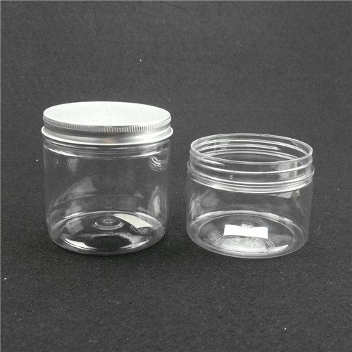 350ml PET plastic Straight Side Container with 80400neck Snack can mask jar