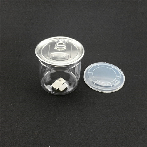 300ml PET transparent plastic PET jar with easy open cap