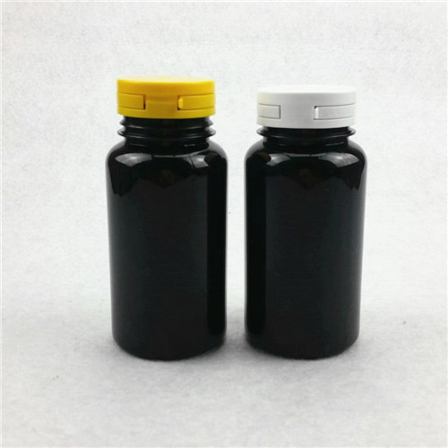 150cc Black PET Tall Packer Bottle with 38mm Neck