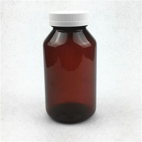 625ml Amber Plastic Pill Bottle with childproof screw cap