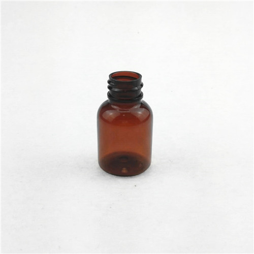 25ml Amber PET Plastic Bottle with 18410 Neck Essential oil bottle