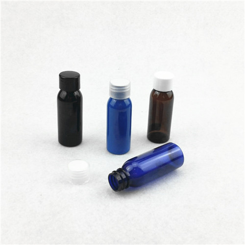 30ml PET High quality Cobalt Blue Tall Boston Bottle Hot selling cosmetic bottle