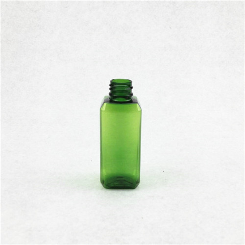 2 oz Green PET Square Shampoo Bottle with 20410 Neck High Quality Personal care cosmetic bottle