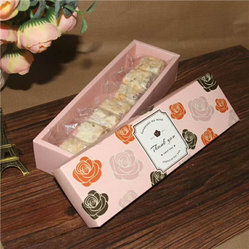 Food Grade printed pastry food packing box kraft paper baking cake carton