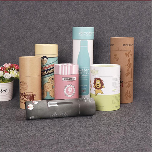 custom round tea packaging paper tube box Custom Round Sealing Lip Balm Paper Tube Box 