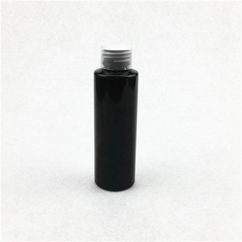 100ml  Black PET Cylinder Bottle with 24410 Neck
