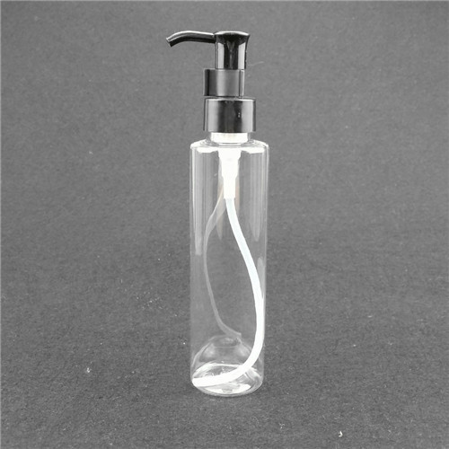 6 oz Clear PET Cylinder Bottle with 24410 Neck Plastic cosmetic bottle shampoo bottle
