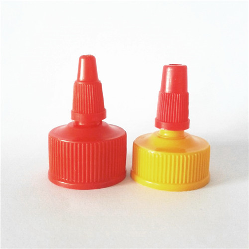 28410 PP Food Grade Natural Twist Open Close Cap with Natural Tip Plastic Sauce Bottle Caps
