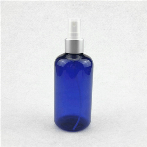 250ml Cobalt Blue Boston Round Bottle with 24410 Neck