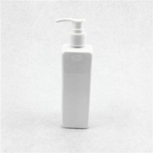 250ml White Square Bottle with 24410 Neck