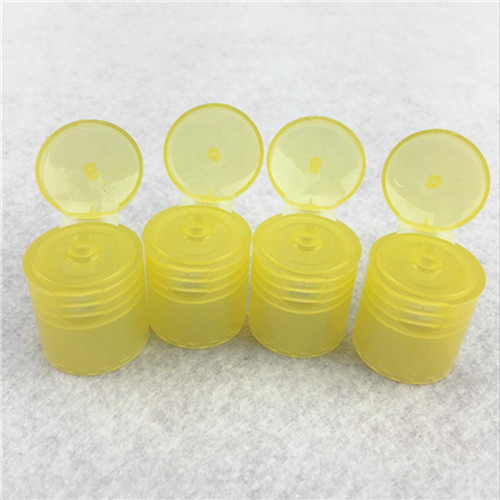 22mm Plastic Yellow Screw Flip Top cap