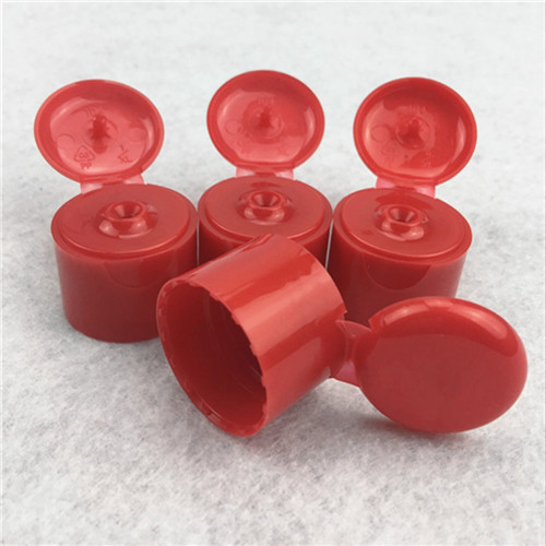 24mm Plastic Red Flip Top cap  PP Butterfly cover