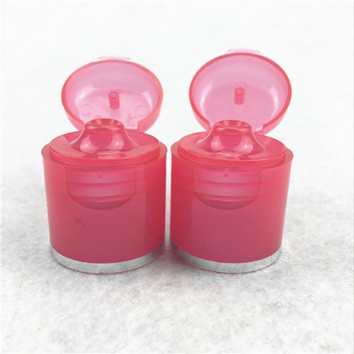 Pink Flip Top Cap 24410 Neck for Shampoo Hand Sanitizer 