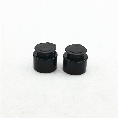 24mm Plastic Black Snap Cap plastic flip cap