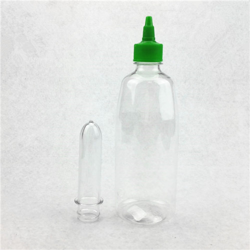 680ml Plastic Clear Sauce Bottle with 28mm  twist off caps 