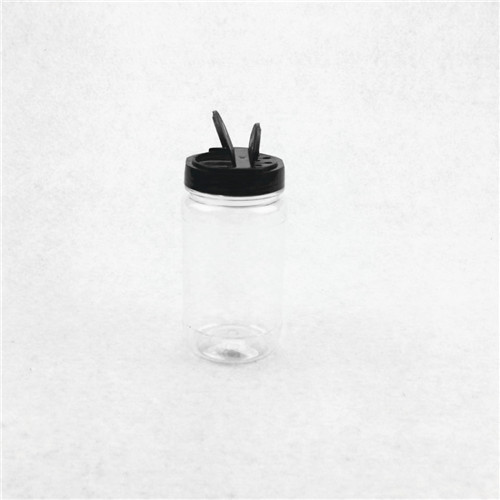 200ml plastic Spice shaker bottle with double open flip cap