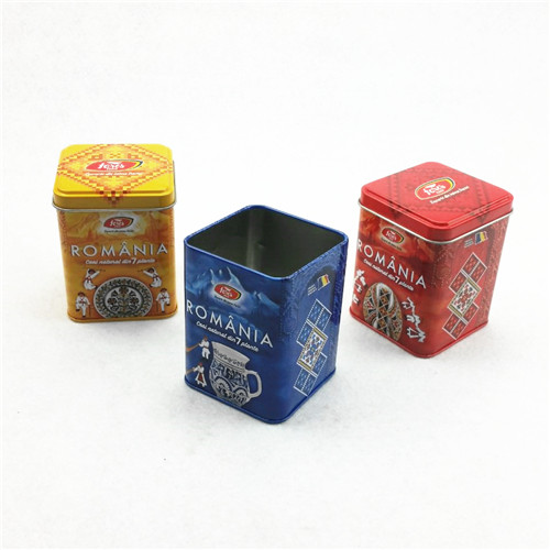 Empty Square Tin Boxes Gift tea candy tin box