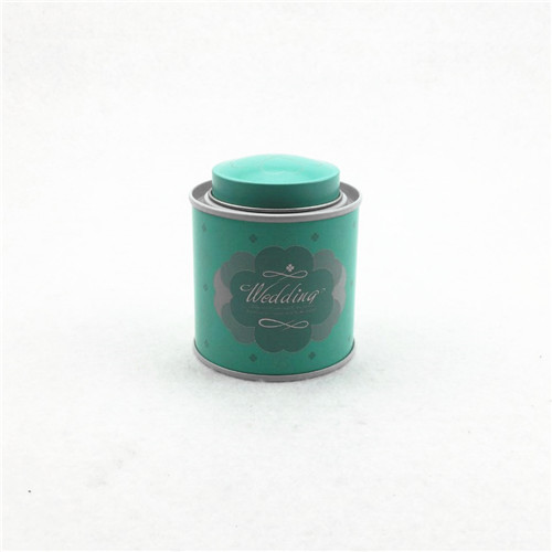 Round empty Tea Box with Inner cap Tinplate gift can