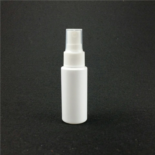 30ml White PET Cylinder Lotion Bottle with pump