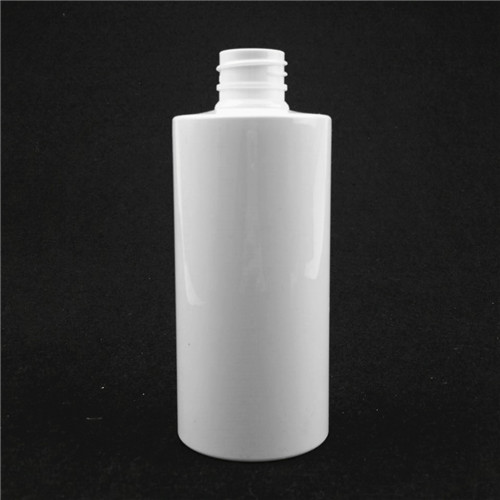 350ml plastic cosmetic bottle  PET white flat shoulder lotion bottle