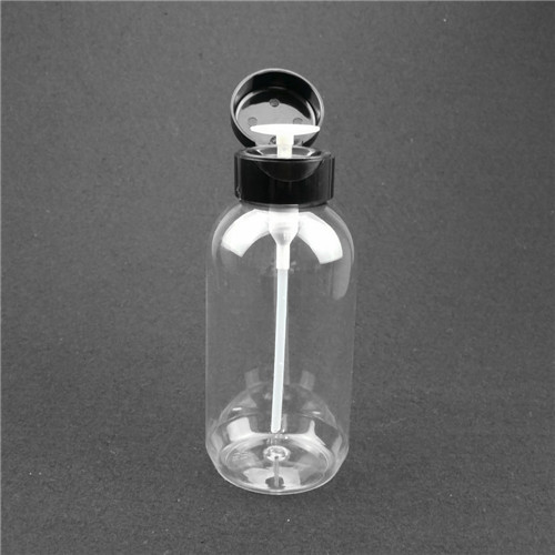 500ml Clear PET Plastic Bottle with Press pump  Transparent toner bottle makeup remover bottle