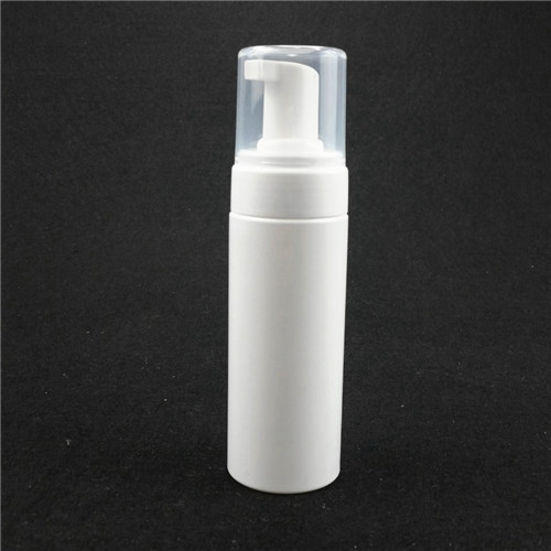180ml cosmetic foam plastic pump bottle  PET facial cleanser hand sanitizer bottle with press pump