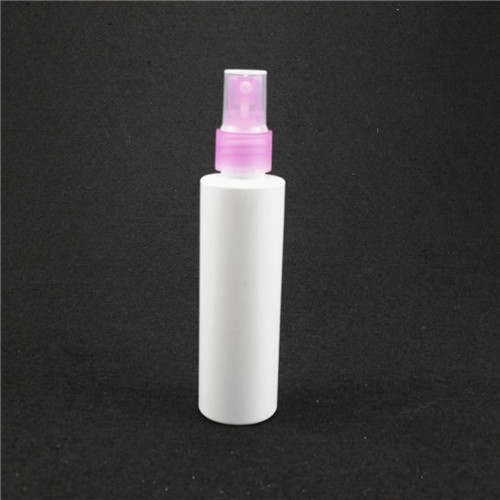 80ml White Plastic PET Shampoo Bottle  Toner bottle with spray pump