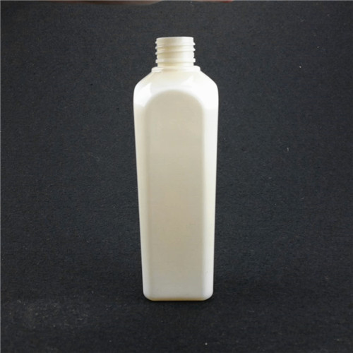 250ml empty square plastic bottles for sale  High quality cream white shampoo bottle lotion bottle