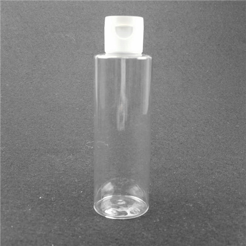 150ml Clear Plastic PET Bottle Packaging  Transparent dishwashing liquid bottle with white filp cap