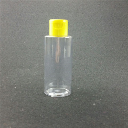 100ml Plastic PET Bottle  make plastic bottle Makeup remover bottle with yellow flip cap