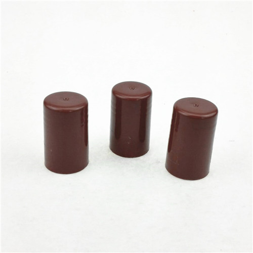 28mm Brown Plastic PP Screw Top Cap   Plastic rolling cap for plastic bottle