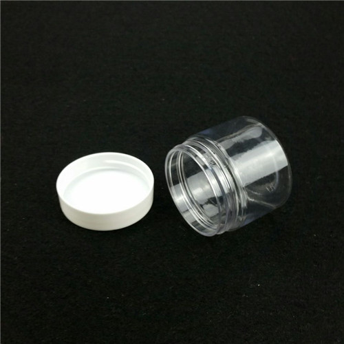 50ml Plastic Cosmetics PET Wide Mouth Jars Clear Plastic Food Jar Food Grade nut jar
