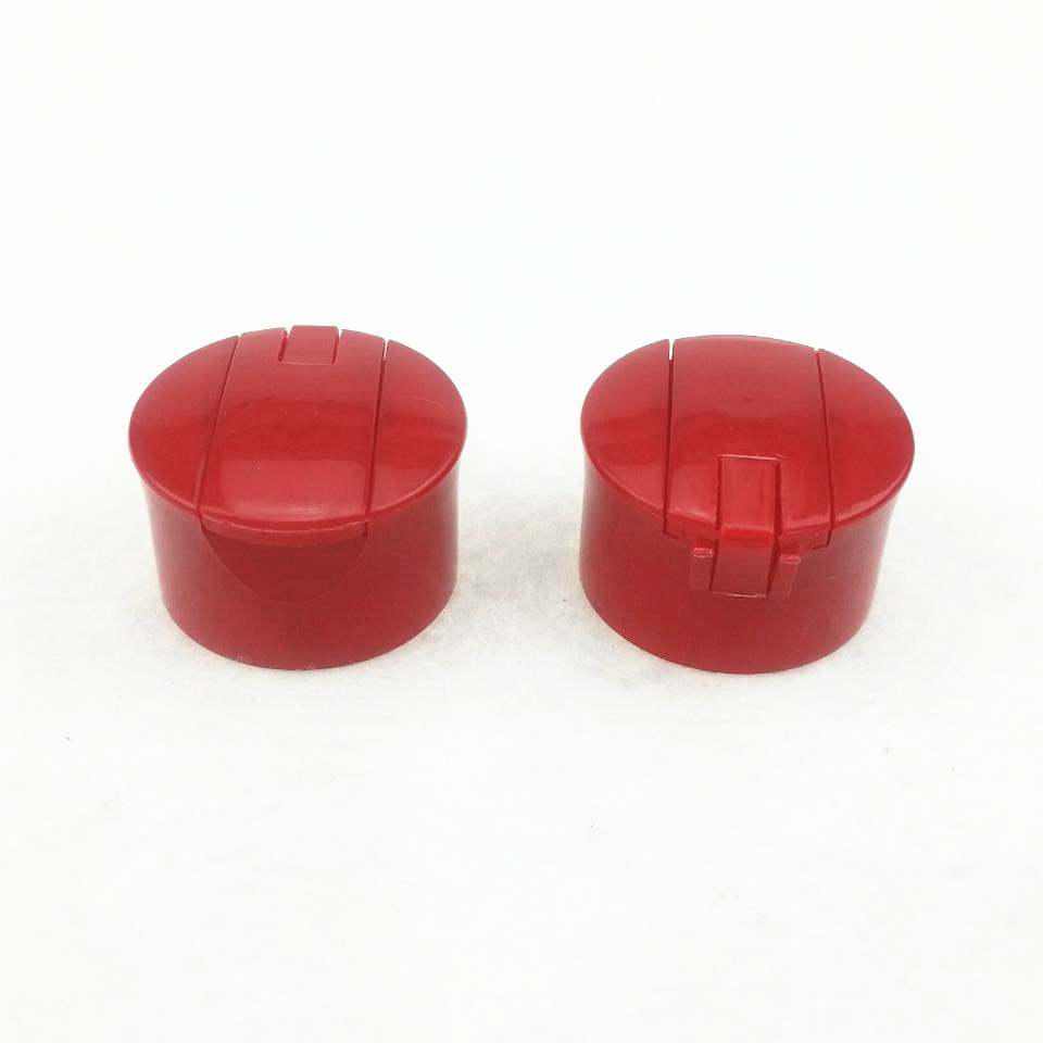 24mm Plastic Double Wall Flip Top Cap  PP red screw cap