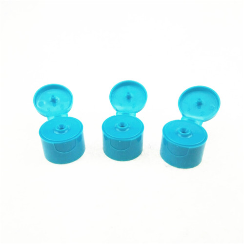 24mm Plastic Shampoo Bottle Flip Top Cap Closures  PP round flip top lid