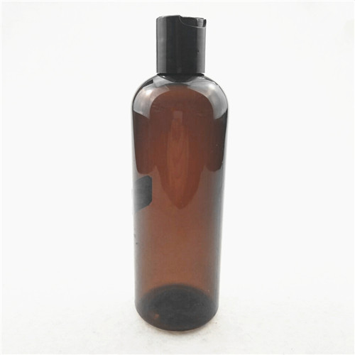 200ml shampoo bottle with Disc Top cap  PET amber lotion bottle